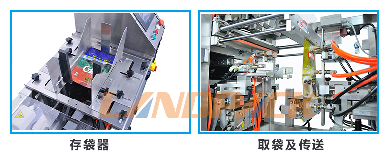 存袋器，取袋和傳送